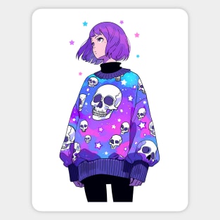 Anime Dreamer Sad Girl Sticker